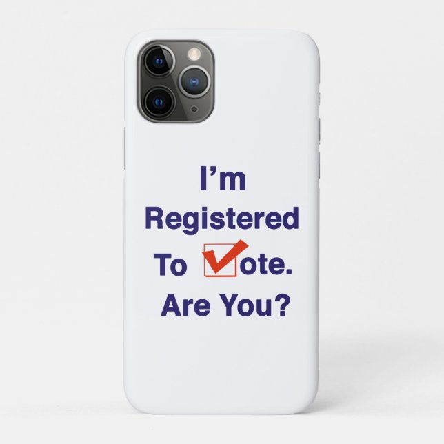 Coques Case-Mate iPhone Je suis inscrit au vote 2024 (Dos)