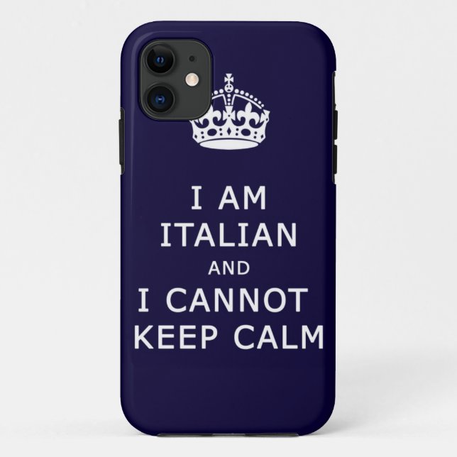Coques Case-Mate iPhone je suis italien et je ne peux pas garder le cas (Dos)