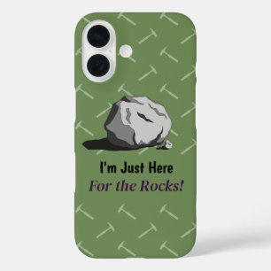 Coque Pour iPhone 16 Je suis juste là pour les rochers ! Coque-coque ip