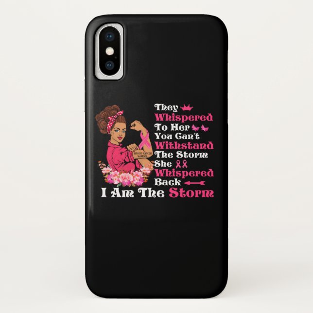 Coques Case-Mate iPhone Je suis la tempête forte femmes guerrière du cance (Dos)