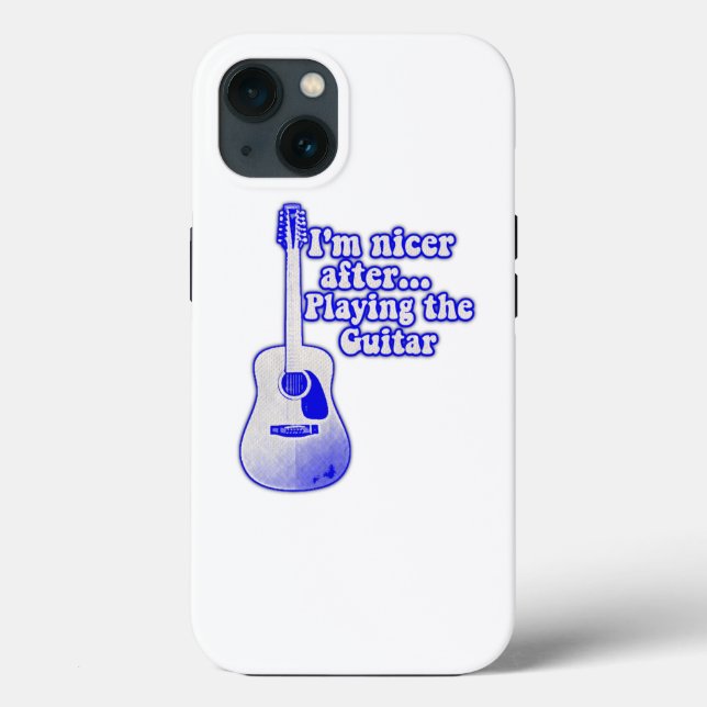 Coques Case-Mate iPhone Je suis plus gentil après avoir joué de la guitare (Verso)