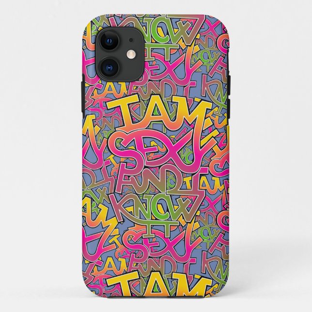 Coques Case-Mate iPhone Je suis sexy et je le sais - graffiti (Dos)