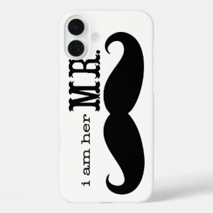 iPhone 16 Plus Case Je suis Son M. Mustache Grooms Cadeaux