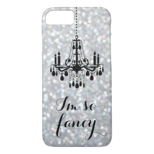 Coque Case-Mate Pour iPhone Je suis tellement Fancy Chandelier Sparkle Silver