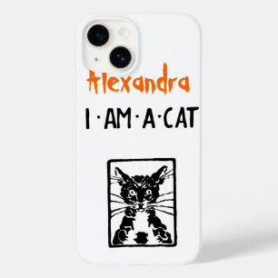 Coque Pour iPhone 14 Je suis un chat noir Halloween