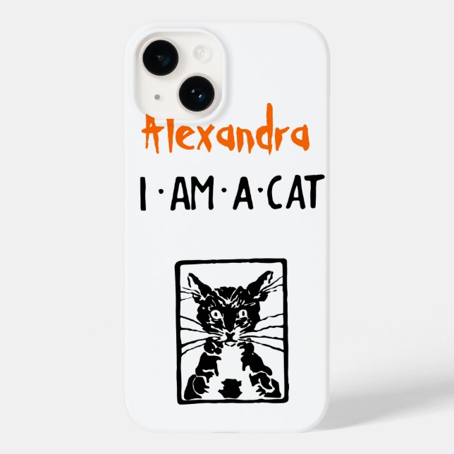 Coques Case-Mate iPhone Je suis un chat noir Halloween (Verso)