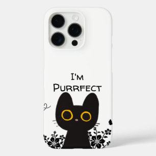 Coques iPhone 16 Pro Je suis un chat noir mignon parfait