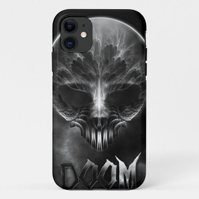 Coques Case-Mate iPhone Je Suis Un Crâne Fractal De Doom (Dos)