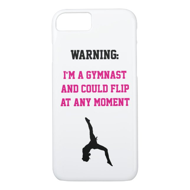 Coques Case-Mate iPhone Je suis un Gymnaste Magenta Gymnastique amusant Ci (Dos)