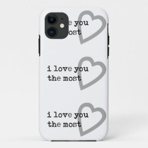 Coque Case-Mate Pour iPhone je t'aime le plus coeur mignon