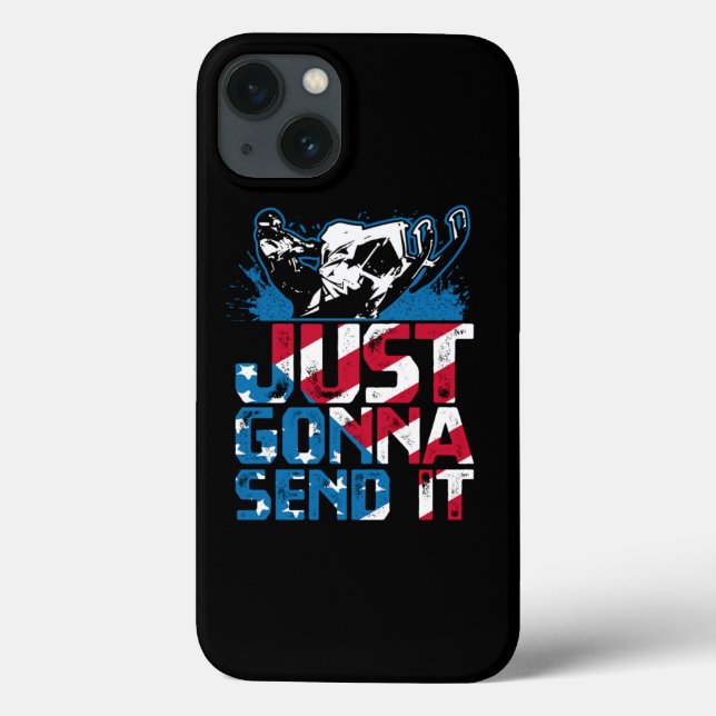 Coques Case-Mate iPhone Je Vais L'Envoyer USA Snowmobile Rider (Verso)