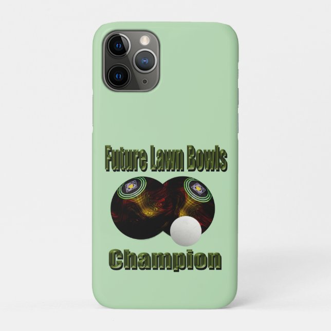 Coques Case-Mate iPhone Je Veux Être Un Futur Champion Du Pelouse Bowls, (Dos)