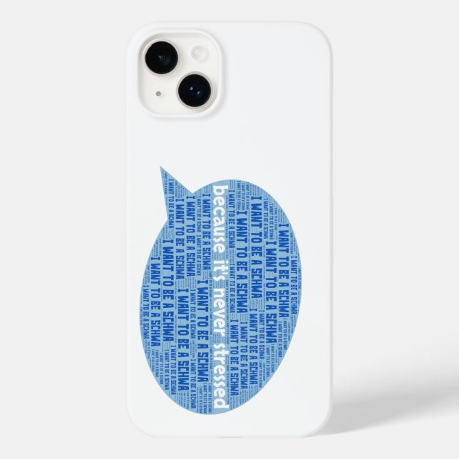 Coques Case-Mate iPhone Je veux être un schwa (Verso)