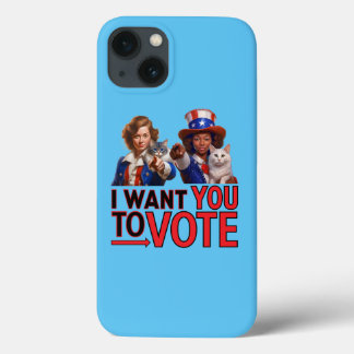 Case-Mate iPhone Case JE VEUX QUE VOUS VOTIEZ (Mesdames au chat)