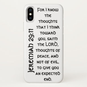 Case-Mate iPhone Case Jérémie noire moderne 29:11 Verse de la Bible