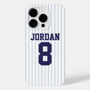 Coque Pour iPhone 14 Pro Jersey de baseball avec nom et numéro personnalisé
