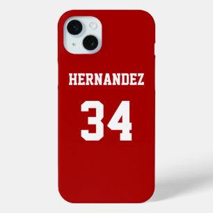 Coque iPhone 15 Mini Jersey Red Sports