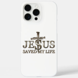 Coques iPhone 16 Pro Max Jésus-Christ a sauvé mon cadeau de vie pour les fe