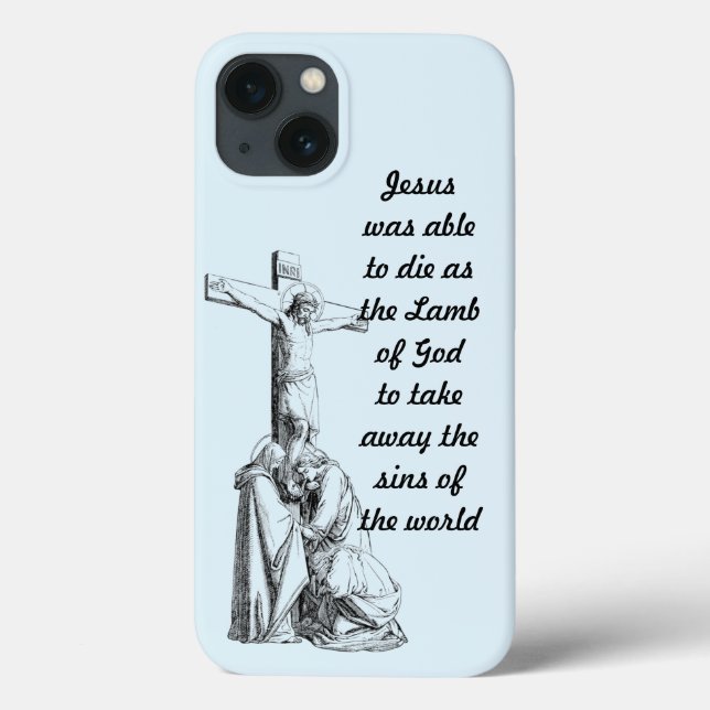 Coques Case-Mate iPhone Jésus Christ Crucifixion cross Bible Citations (Verso)