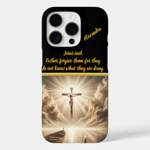Coques iPhone 16 Pro Jésus Crucifié Au-Dessus Des Eaux Bleues Réfléchis