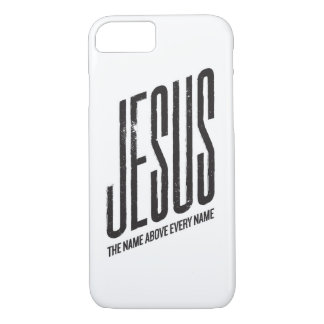 Coques Pour iPhone Jésus : Le nom au-dessus de chaque nommé (blanc)