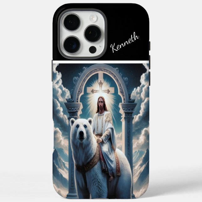 Coques Case-Mate iPhone Jésus Monte Un Ours Polaire (Verso)