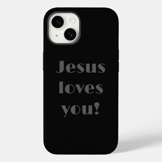 Coques Case-Mate iPhone Jésus T'Aime ! Coque-coque iphone (Verso)