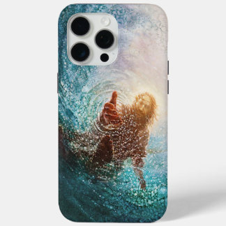 Coque iPhone 15 Pro Max Jesus wave phone case