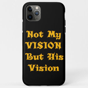 Case-Mate iPhone Case Jet Black Design Pas ma vision, mais sa vision