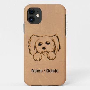 Etui iPhone Case-Mate Jetant un coup d'oeil le chiot personnel