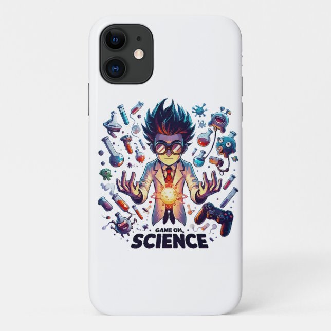 Coques Case-Mate iPhone Jeu de concoction chimique activé, thème scientifi (Dos)