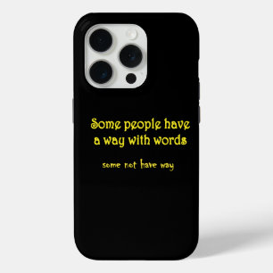 Coque iPhone 15 Pro Jeu de mots drôle : Une histoire de deux phrases