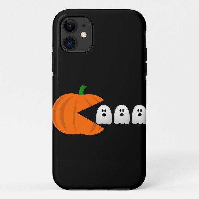 Coques Case-Mate iPhone jeu drôle halloween fantômes citrouilles rétro (Dos)