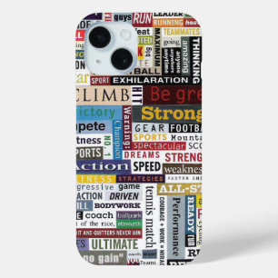 Coque Pour iPhone 15 Jeu sportif Courir Soccer Basketball Motivation