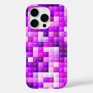 Coques iPhone 16 Pro Jeu vidéo Pixels Carré rose Motif