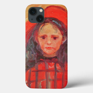Etui iPhone 13 Jeune fille dans un Casquette rouge
