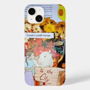 Coque Pour iPhone 14 Jeune fille de la campagne déménage en ville pour 