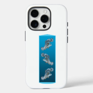 Coques iPhone 16 Pro Jeune groupe - arrière - plan bleu dégradé de conc