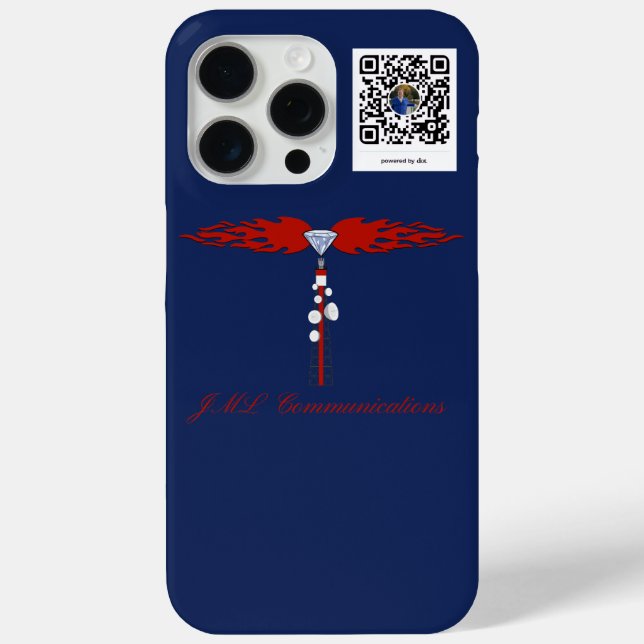 Coques Case-Mate iPhone JML Communications Tower Logo & Joe's dot.card (Verso)