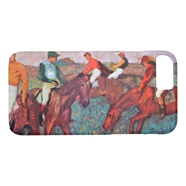Coques Case-Mate iPhone Jockey et cheval, Edgar Degas (Dos (Horizontal))