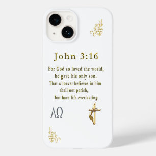Coque Pour iPhone 14 John 3:16