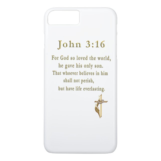 Coques Case-Mate iPhone John 3:16 cadeaux (Dos)