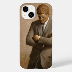 Coque Pour iPhone 14 John Kennedy Portrait de la Maison-Blanche préside