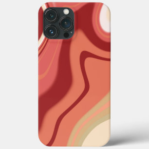 Case-Mate iPhone Case Joli Abstrait Swirl Rouge Inspirivity Moderne