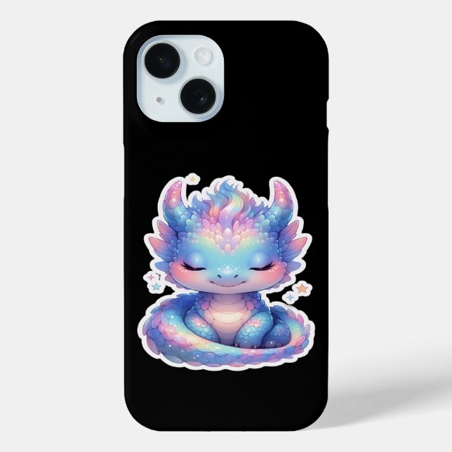 Coques Case-Mate iPhone Joli bébé dragon pastel (Verso)