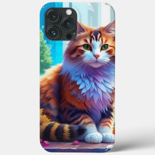 Case-Mate iPhone Case Joli chat orange et blanc assis dans la fenêtre de