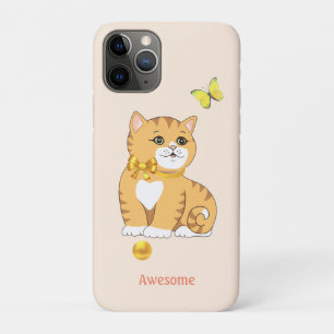 Case-Mate iPhone Case Joli chat tabby sur fond beige clair