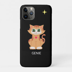 Case-Mate iPhone Case Joli chaton et étoile sur fond noir