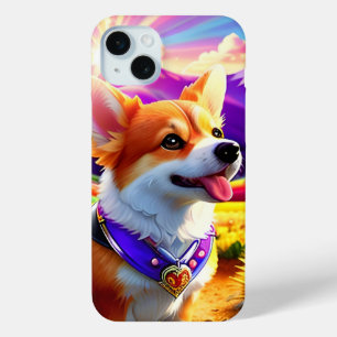 Coque iPhone 15 Mini Joli Corgi Chien Chien 1
