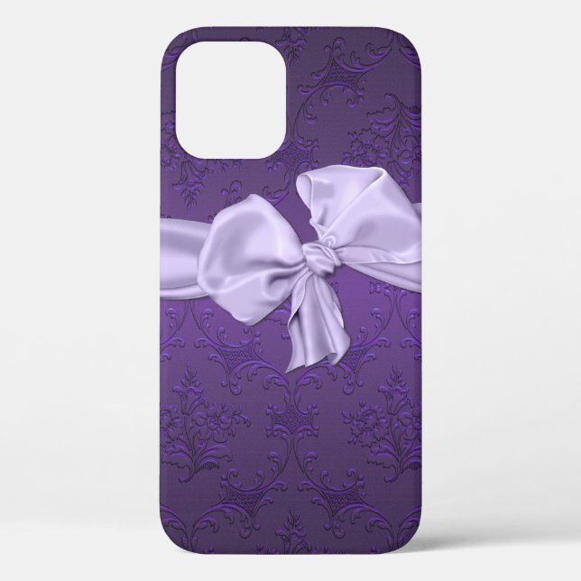 Coques Case-Mate iPhone Joli Damask Violet (Verso)